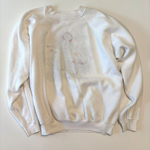 Vintage 90s Kansas City Sweatshirt Hanes USA Tag XL Fits M Double Sided Graphic - Picture 12 of 15